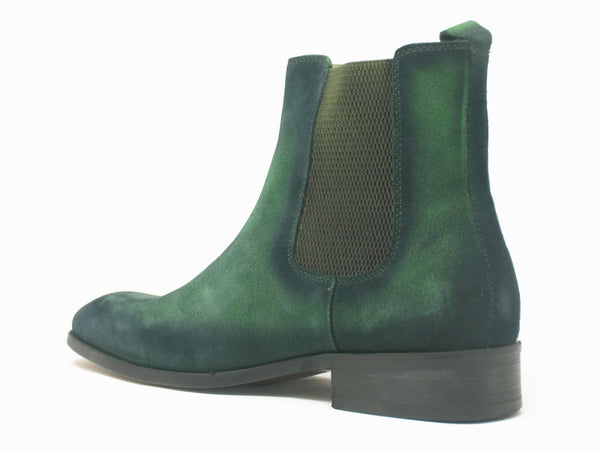 Carrucci Suede Slip-On Boot - Green
