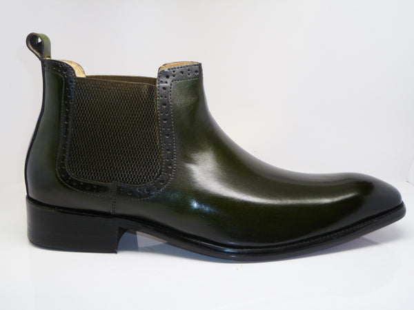 C&E Shoes Calfskin Boot - Emerald
