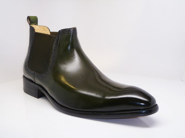 C&E Shoes Calfskin Boot - Emerald