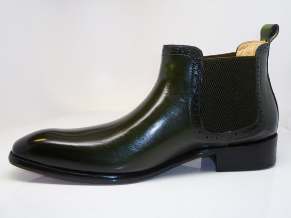 C&E Shoes Calfskin Boot - Emerald