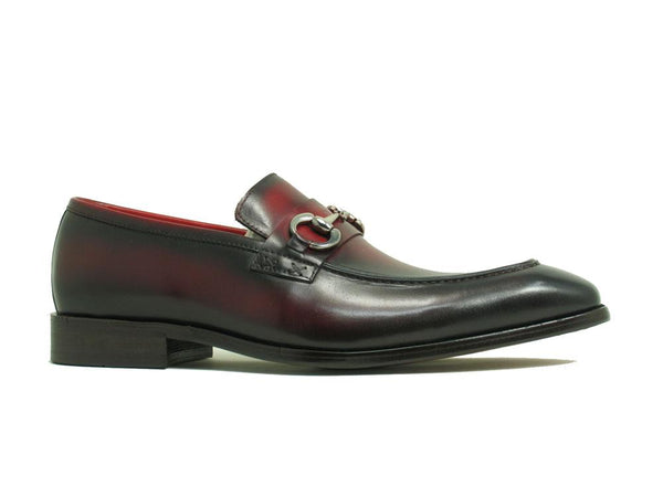 Carrucci Calfskin Loafer - Burgundy