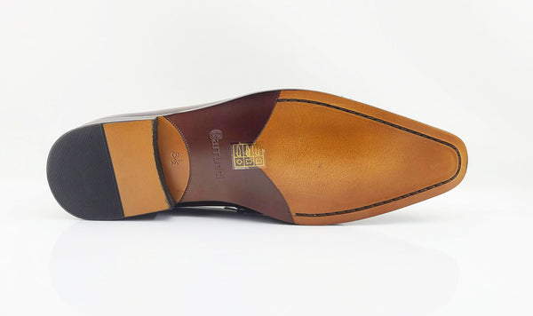 Carrucci Calfskin Loafer - Burgundy