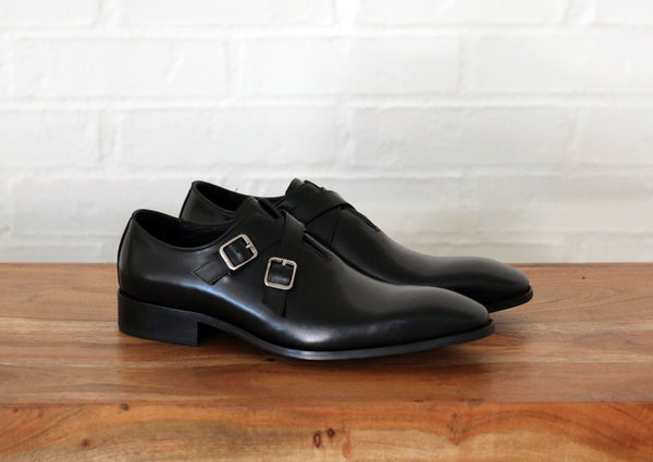 C&E Shoes Calfskin Loafer - Black