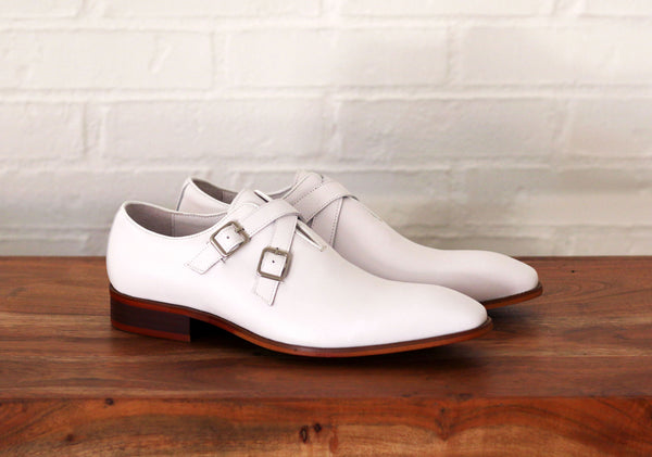 C&E Shoes Calfskin Loafer - White