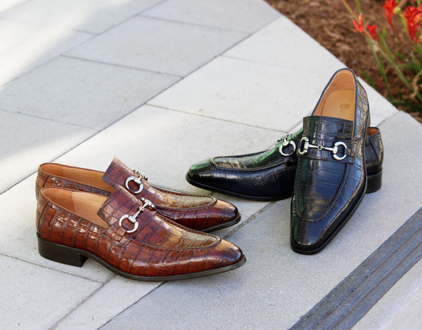 Maurice Crocodile Calfskin Loafer - Black