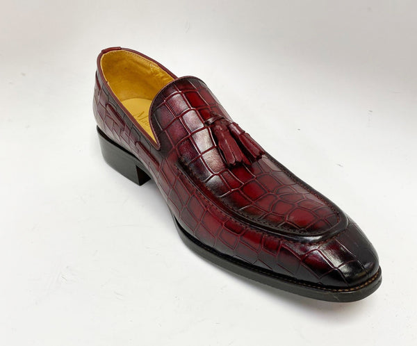 C&E Shoes Calfskin Loafer - Burgundy