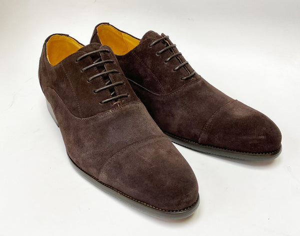 C&E Shoes Suede Oxford - Chocolate