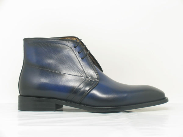 C&E Shoes Chukka Boot Calfskin Blue