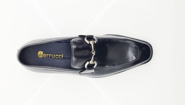 Carrucci Calfskin Loafer - Black