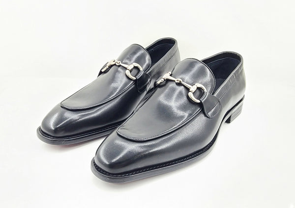Carrucci Calfskin Loafer - Black