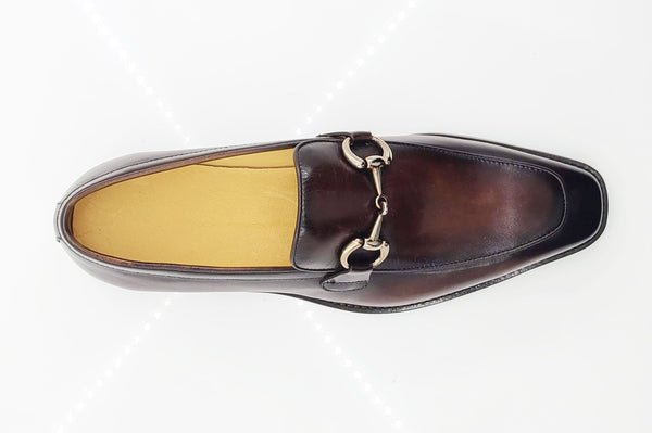 Carrucci Calfskin Loafer - Chestnut