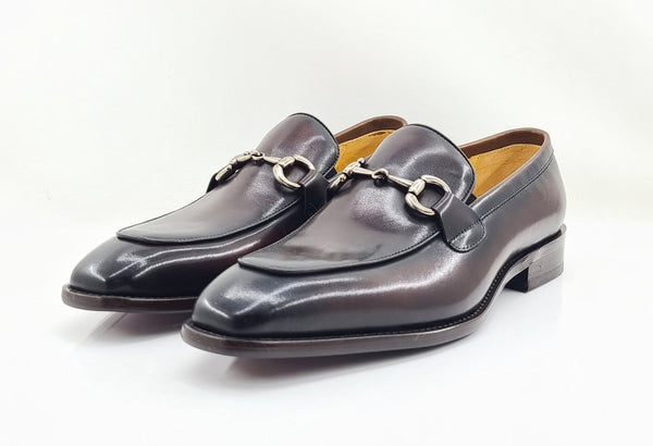 Carrucci Calfskin Loafer - Chestnut