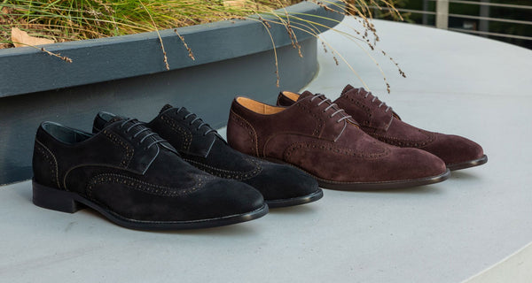 C&E Shoes Suede Lace-Up Shoe - Black