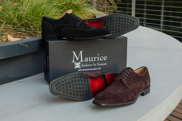 C&E Shoes Suede Lace-Up Shoe - Black