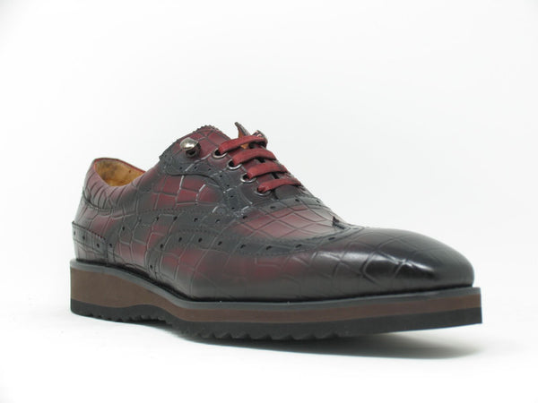 C&E Shoes Calfskin Oxford - Burgundy