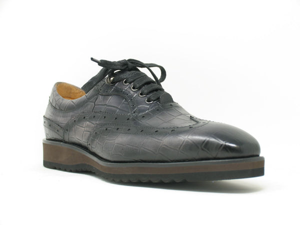 C&E Shoes Calfskin Oxford - Grey