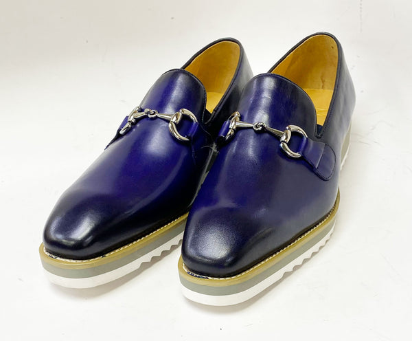 Maurice Calfskin Horsebit Loafer - Blue
