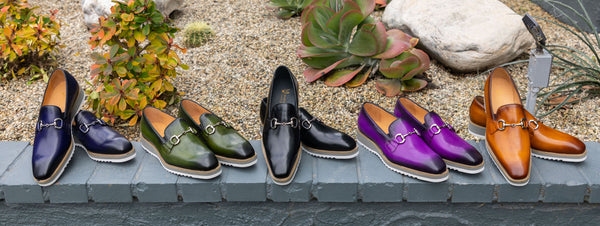 Maurice Horsebit Calfskin Loafer - Purple