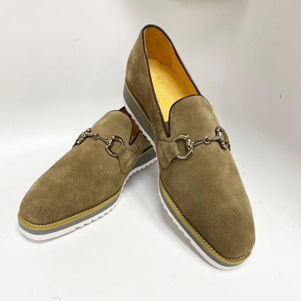 Maurice Suede Horsebit Loafer - Taupe
