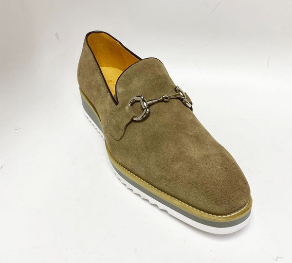 Maurice Suede Horsebit Loafer - Taupe