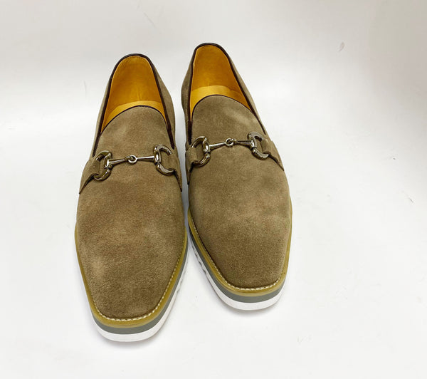 Maurice Suede Horsebit Loafer - Taupe