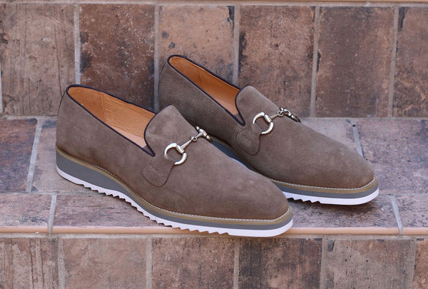 Maurice Suede Horsebit Loafer - Taupe