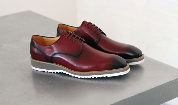 Carrucci Derby Calfskin - Burgundy