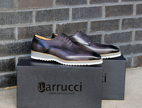 Carrucci Derby Calfskin - Grey