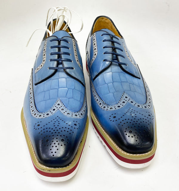 Maurice Calfskin Oxford - Blue
