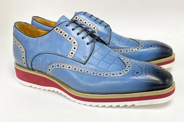 Maurice Calfskin Oxford - Blue