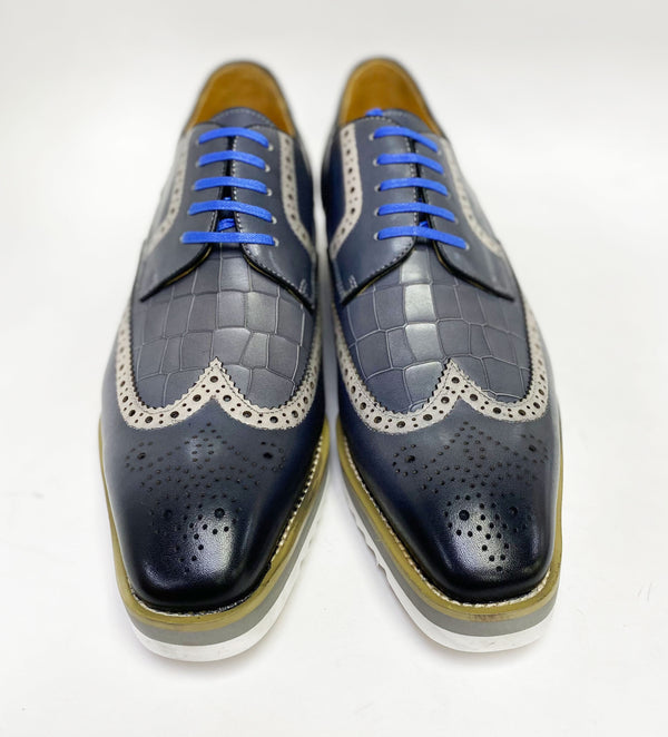 Maurice Calfskin Oxford - Grey