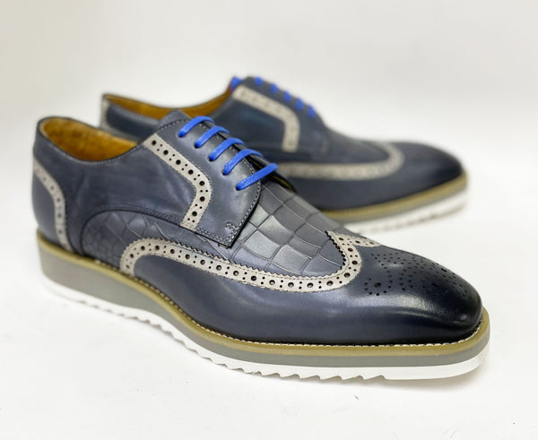 Maurice Calfskin Oxford - Grey