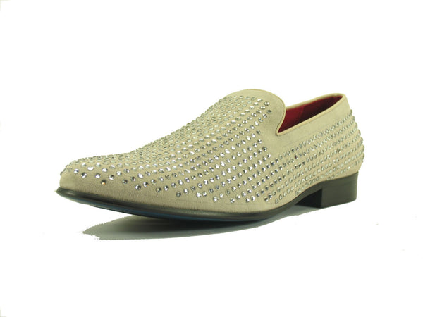 Carrucci Suede Loafer - Bone