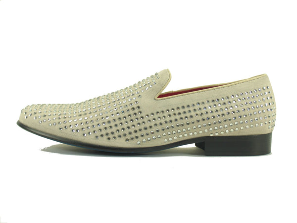 Carrucci Suede Loafer - Bone