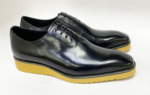 Carrucci Calfskin Oxford - Black