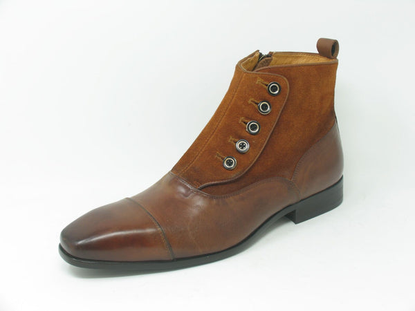 Carrucci Calfskin Slip-On Boot - Brown