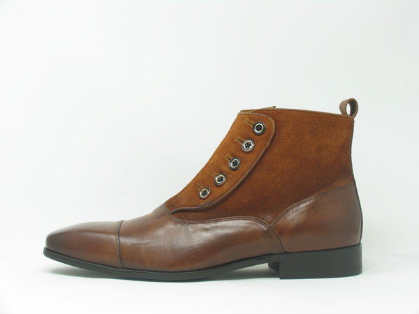 Carrucci Calfskin Slip-On Boot - Brown