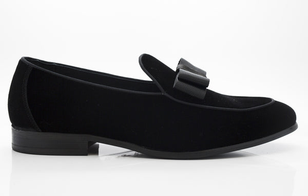 Carrucci Velvet Loafer - Black