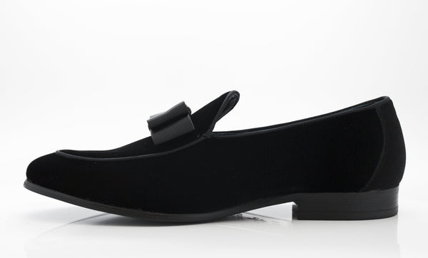 Carrucci Velvet Loafer - Black