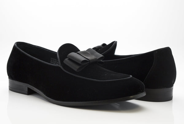 Carrucci Velvet Loafer - Black