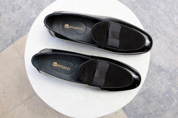 C&E Shoes Leather Suede Loafer - Black