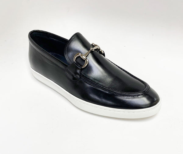 Maurice Calfskin Horsebit Loafer - Black