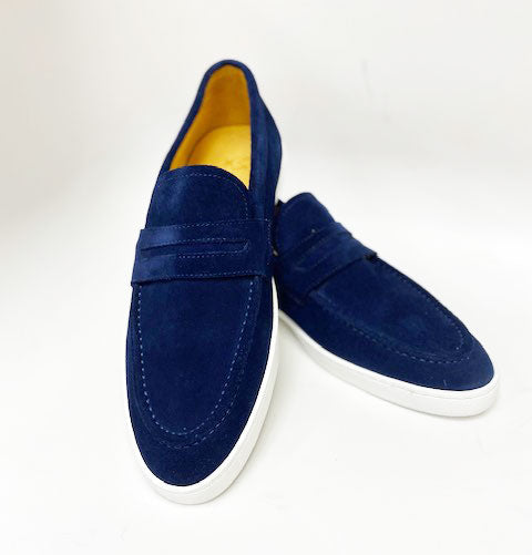 C&E Shoes Suede Slip-On Loafer - Blue