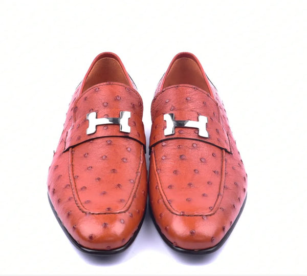 Corrente Ostrich Loafer - Brandy