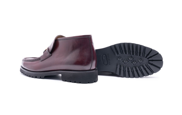 Corrente Calfskin Boot - Burgundy