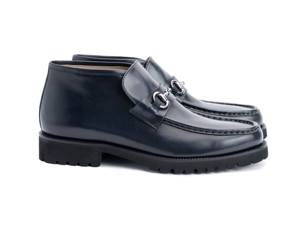 Corrente Calfskin Boot - Navy