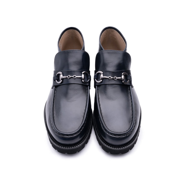 Corrente Calfskin Boot - Navy