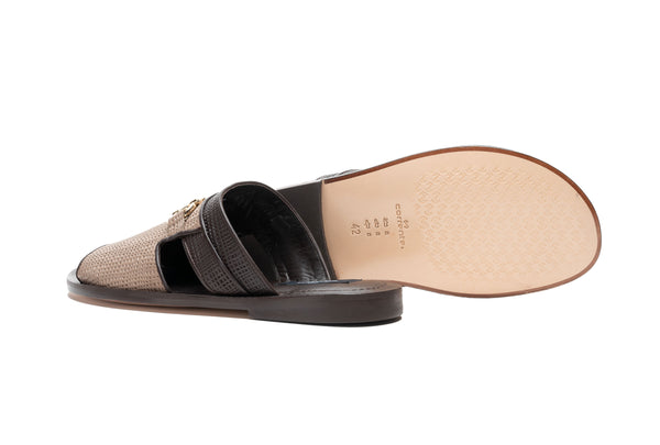 Corrente Sandal Calfskin - Taupe