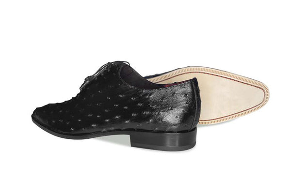 Pelle Exotics Ostrich Quill Oxford - Black