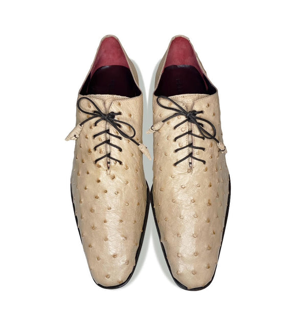 Pelle Exotics Ostrich Quill Oxford - Taupe